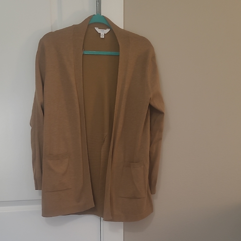 Women's Tan Cardigan Sweater